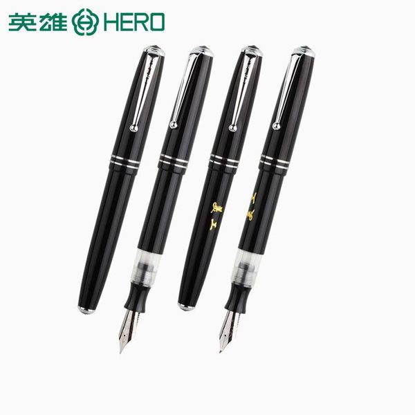 hero 856 plastic fountain pen spin old style black fude bending signature ink pen stationery office supplies new
hero 856 plastic fountain pen spin old style black fude bending signature ink pen stationery office supplies new