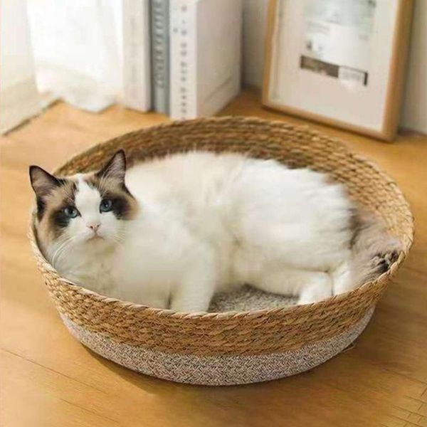 cat beds & furniture handmade bed for summer biodegradable pet straw braided puppy kennel nest kitten scratching sleeping mat pets house
cat beds & furniture handmade bed for summer biodegradable pet straw braided puppy kennel nest kitten scratching sleeping mat pets house