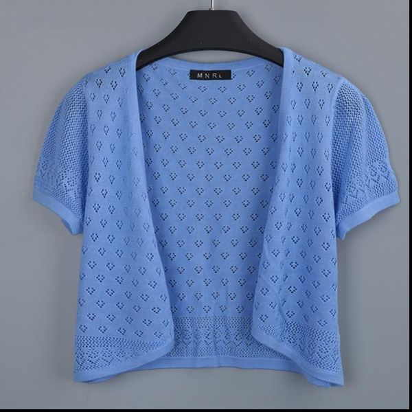 hollow out summer women v neck knitted casual short sleeve cardigans sweaters lady knitting shrugs open stitch shawl outwear 858, White;black
hollow out summer women v neck knitted casual short sleeve cardigans sweaters lady knitting shrugs open stitch shawl outwear 858, White;black