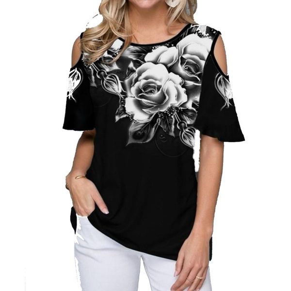 women's t-shirt s-5xl summer plus size women t-shirts harajuku urban butterfly sleeve black casual flower printed ladies ropa mujer 20, White
women's t-shirt s-5xl summer plus size women t-shirts harajuku urban butterfly sleeve black casual flower printed ladies ropa mujer 20, White