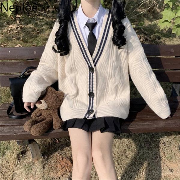 women's knits & tees neploe japanese preppy style jk sweater jacket women 2021 autumn winter loose long sleeve knitted coat sweet tempe, White
women's knits & tees neploe japanese preppy style jk sweater jacket women 2021 autumn winter loose long sleeve knitted coat sweet tempe, White
