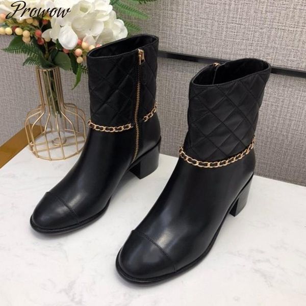 boots prowow luxury round toe leather autumn brand design women shoes zip ankle female zapatos mujer, Black
boots prowow luxury round toe leather autumn brand design women shoes zip ankle female zapatos mujer, Black