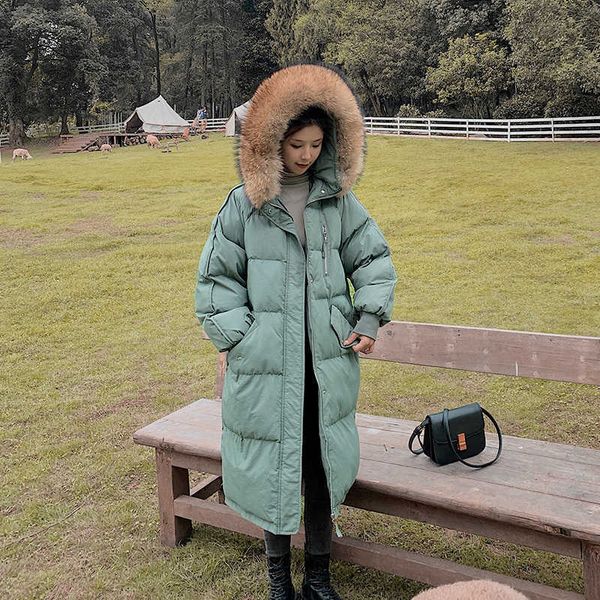 fashion long hooded down parka ladies coat new warm winter jacket women loose big fur collar oversize chic coat female 201014, Black
fashion long hooded down parka ladies coat new warm winter jacket women loose big fur collar oversize chic coat female 201014, Black