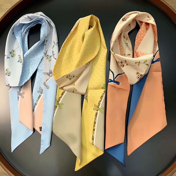 spring new small branch flower double layer printing twill satin women's long silk scarf, Blue;black
spring new small branch flower double layer printing twill satin women's long silk scarf, Blue;black