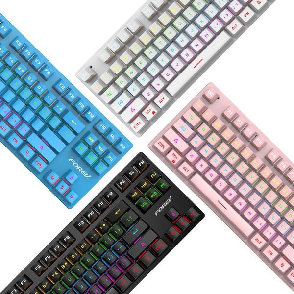 keyboards fv-301 mechanical keyboard 87 key green axis pink wired small portable game e-sports
keyboards fv-301 mechanical keyboard 87 key green axis pink wired small portable game e-sports