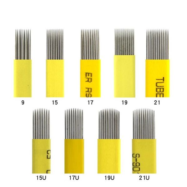 tattoo needles 100pcs yellow double row 9/15/17/19/21pin 15/17/19/21u shape microblading for 3d fog eyebrow & lip
tattoo needles 100pcs yellow double row 9/15/17/19/21pin 15/17/19/21u shape microblading for 3d fog eyebrow & lip