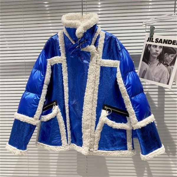 lamb skin parka winter jacket new shiny surface long sleeve warm coat lady cotton-quilted 2021 r7jb, Black
lamb skin parka winter jacket new shiny surface long sleeve warm coat lady cotton-quilted 2021 r7jb, Black