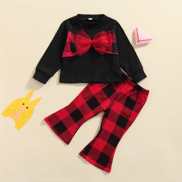 clothing sets 2 pieces kids suit set bowknot long sleeve plaid flared trousers for spring fall children's 18 months-6 years, White
clothing sets 2 pieces kids suit set bowknot long sleeve plaid flared trousers for spring fall children's 18 months-6 years, White