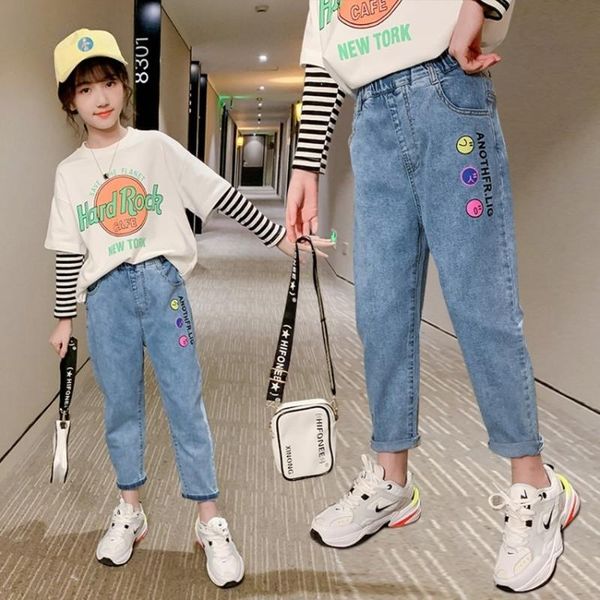 2021 spring kids jeans girl solid jeans for girls fashion letter girls pants autumn casual clothes 6 8 10 12 14 year, Blue
2021 spring kids jeans girl solid jeans for girls fashion letter girls pants autumn casual clothes 6 8 10 12 14 year, Blue