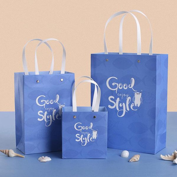 gift wrap 5pcs original fish hand-painted cartoon exquisite handbag blue paper bag bear packing holiday
gift wrap 5pcs original fish hand-painted cartoon exquisite handbag blue paper bag bear packing holiday