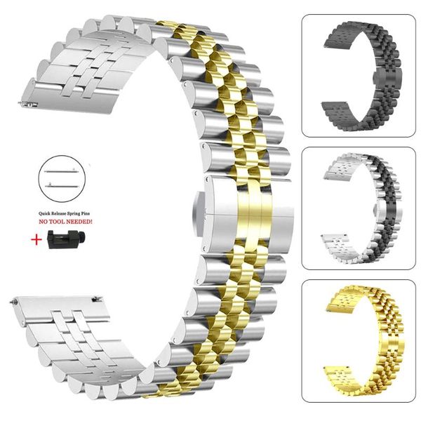 watch bands 22mm 20mm stainless wrist strap for garmin vivoactive 3/4 forerunner 245 645 music watchband venu bracelet band, Black;brown
watch bands 22mm 20mm stainless wrist strap for garmin vivoactive 3/4 forerunner 245 645 music watchband venu bracelet band, Black;brown
