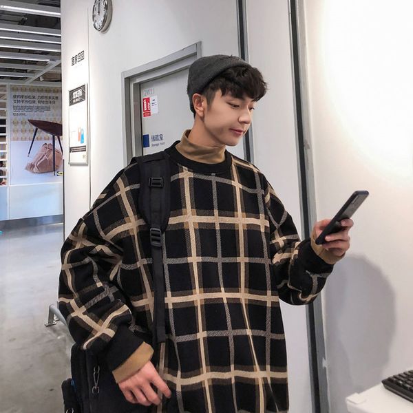 2021 cotton plaid hoodie men's fashion retro casual sweatshirt men streetwear wild style stand-up collar hoodies mens lga2, Black
2021 cotton plaid hoodie men's fashion retro casual sweatshirt men streetwear wild style stand-up collar hoodies mens lga2, Black