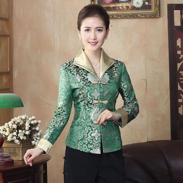 women's jackets plus size 4xl chinese jacket classic women satin coat oriental outerwear 2021 evening party overcoat, Black;brown
women's jackets plus size 4xl chinese jacket classic women satin coat oriental outerwear 2021 evening party overcoat, Black;brown