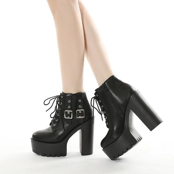 boots women's short autumn and winter solid color straps, thick-soled zipper high heels, outdoor waterproof warm 2021, Black
boots women's short autumn and winter solid color straps, thick-soled zipper high heels, outdoor waterproof warm 2021, Black