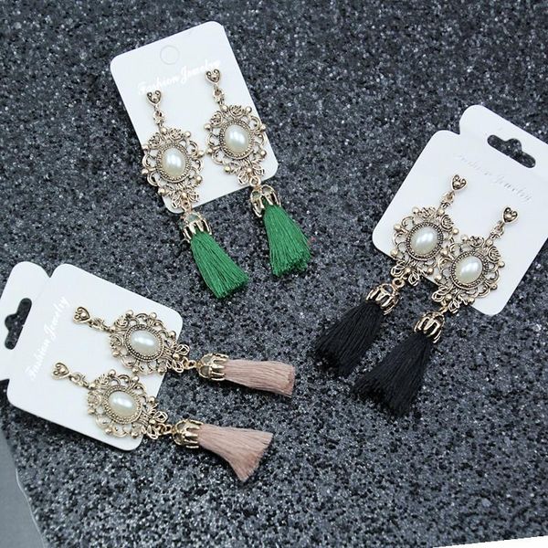 dangle & chandelier bohemian big tassel retro pearl long earrings for women girls fashion ethnic fringe woman jewelry, Silver
dangle & chandelier bohemian big tassel retro pearl long earrings for women girls fashion ethnic fringe woman jewelry, Silver