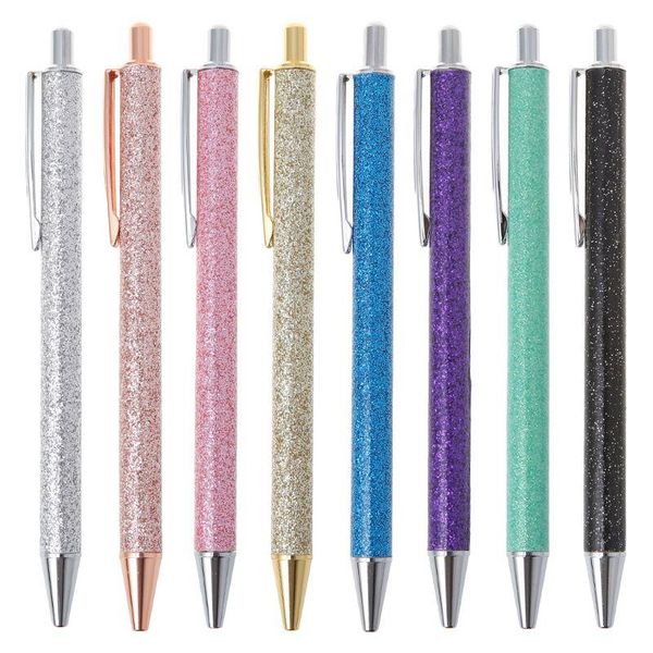 luxury bling metal ballpoint pen 1.0mm glitter oil flow pens office supplies school stationery, Blue;orange
luxury bling metal ballpoint pen 1.0mm glitter oil flow pens office supplies school stationery, Blue;orange
