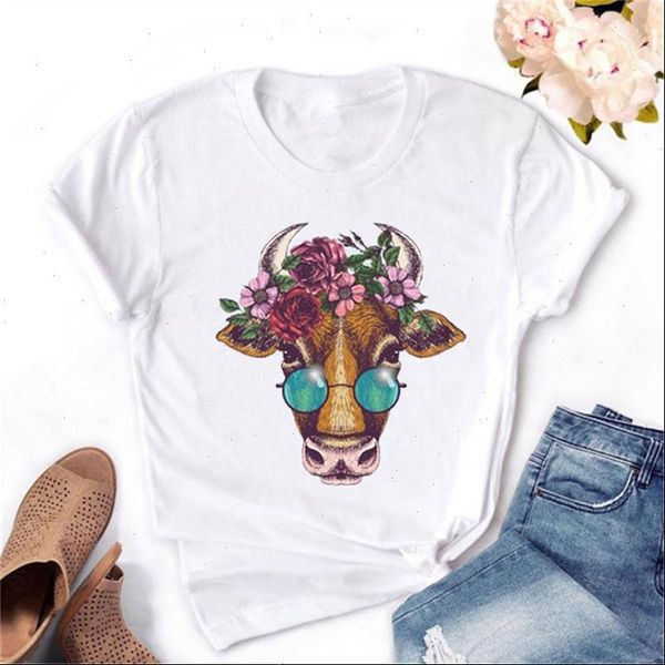 korean style cow flower floral print women tshirt cartoon graphic printed t shirt harajuku short sleeves summer tee, White
korean style cow flower floral print women tshirt cartoon graphic printed t shirt harajuku short sleeves summer tee, White