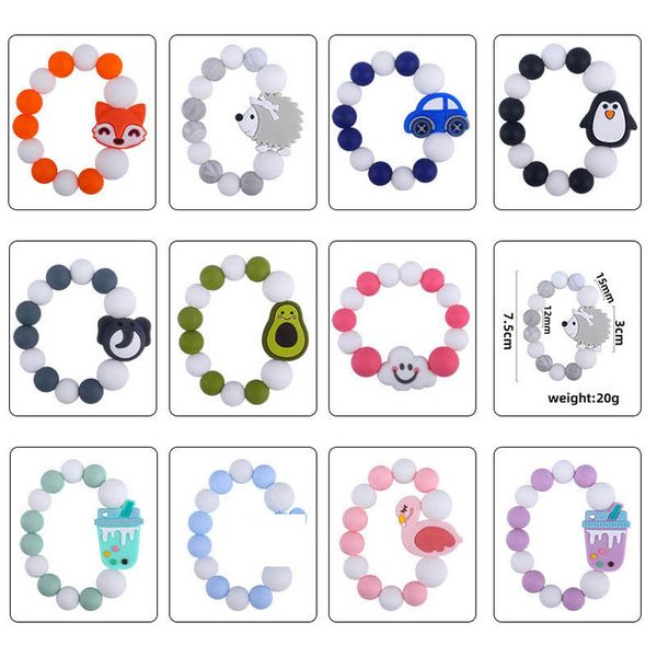 diy cartoon silicone bracelet baby pacifiers teether teething beads infant feeding newborn teeth practice toys b7048
diy cartoon silicone bracelet baby pacifiers teether teething beads infant feeding newborn teeth practice toys b7048