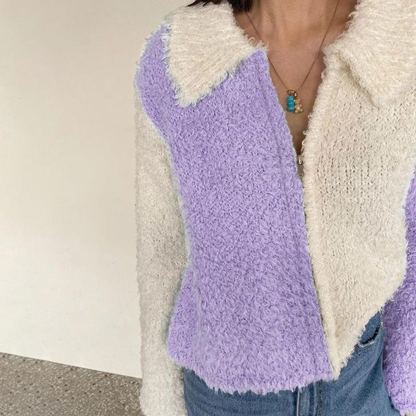 women's jackets cardigan women 2022 autumn winter turn-down collar lapel zipper loose female patchwork thick sweet long sleeve jacket, Black;brown
women's jackets cardigan women 2022 autumn winter turn-down collar lapel zipper loose female patchwork thick sweet long sleeve jacket, Black;brown