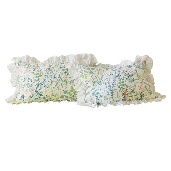 pillow case 74x48cm korean style floral pattern ruffled cotton single pillowcase lace frill cover bedding
pillow case 74x48cm korean style floral pattern ruffled cotton single pillowcase lace frill cover bedding