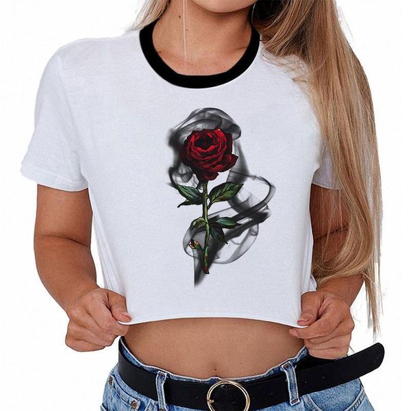 czccwd summer harajuku fashion 2021 new dark red rose streetwear print crop t shirt women leisure grunge tumblr tshirt, White
czccwd summer harajuku fashion 2021 new dark red rose streetwear print crop t shirt women leisure grunge tumblr tshirt, White