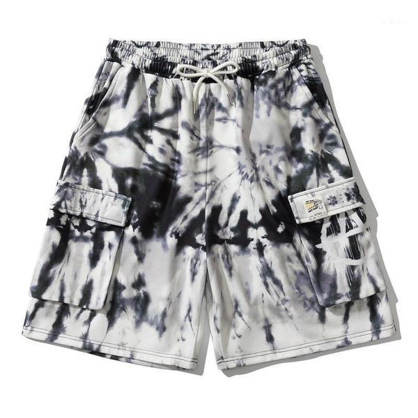 men's fashion hi street tie dye shorts streetwear summer short pants baggy loose fit elastic waist joggers, White;black
men's fashion hi street tie dye shorts streetwear summer short pants baggy loose fit elastic waist joggers, White;black