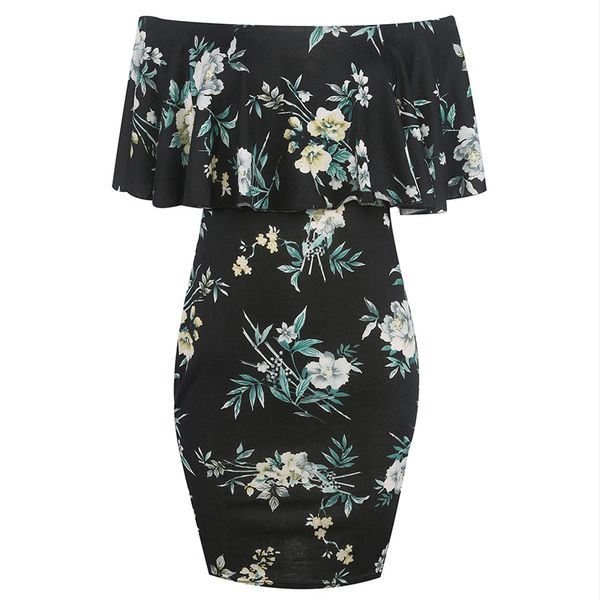 Sexy Off Shoulder Dress Women Casual Ruffles Lace Dress Female Floral Printed Bodycon Mini Dress Vestidos, Black;gray
Sexy Off Shoulder Dress Women Casual Ruffles Lace Dress Female Floral Printed Bodycon Mini Dress Vestidos, Black;gray