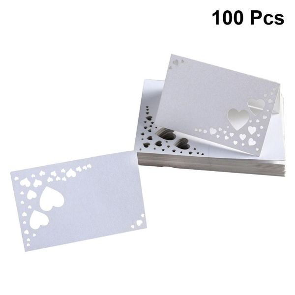 greeting cards 100 pcs wedding seat hollow-out heart table guest name reserved placecards (white)
greeting cards 100 pcs wedding seat hollow-out heart table guest name reserved placecards (white)