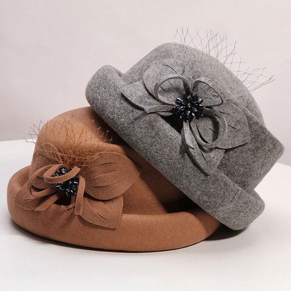 stingy brim hats women felt french beret beanie fedora hat winter 100% wool berets flower, Blue;gray
stingy brim hats women felt french beret beanie fedora hat winter 100% wool berets flower, Blue;gray