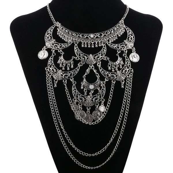 collares boho maxi choker collier femme necklace geometric chain coin vintage colar statement bohemian pendant necklace women jewelry, Silver
collares boho maxi choker collier femme necklace geometric chain coin vintage colar statement bohemian pendant necklace women jewelry, Silver