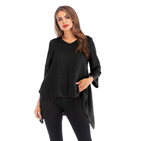 speed sell through europe and the united states women's v-neck irregular nine points sleeve loose t-shirts female leisure p, White
speed sell through europe and the united states women's v-neck irregular nine points sleeve loose t-shirts female leisure p, White
