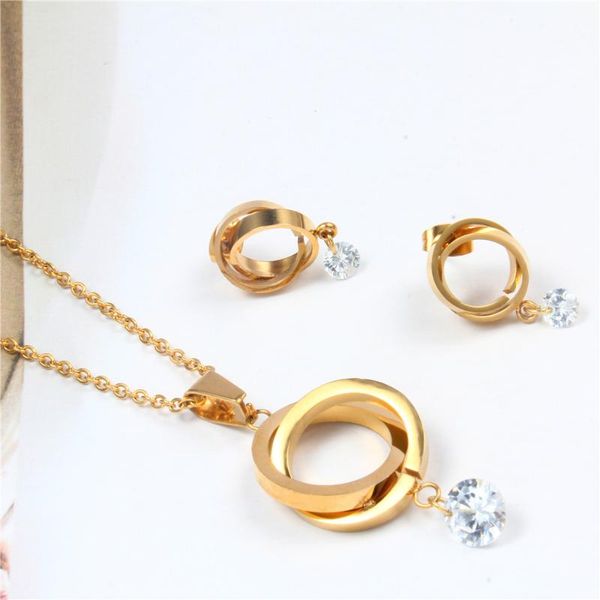earrings & necklace oufei stainless steel fashio bridal jewelry sets jewellery women dubai schmuck african set golden 2021, Silver
earrings & necklace oufei stainless steel fashio bridal jewelry sets jewellery women dubai schmuck african set golden 2021, Silver