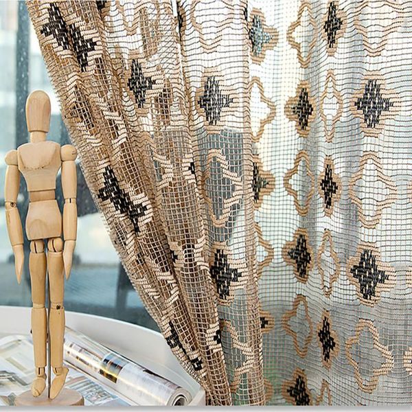 curtain & drapes coffee geometric four-leaf clover mesh tulle curtains for living room white hollow birds nest grid voile bedroom #4 
curtain & drapes coffee geometric four-leaf clover mesh tulle curtains for living room white hollow birds nest grid voile bedroom #4