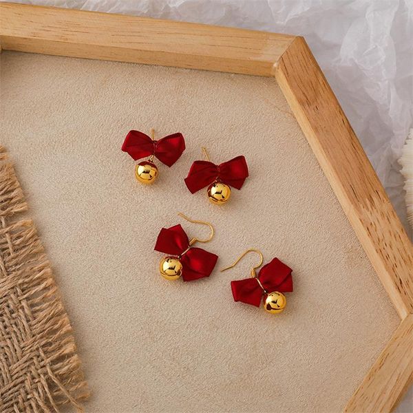 dangle & chandelier korean style alloy geometric red bow bell pendant girl cute sweet earrings for women fashion jewelry accessories, Silver
dangle & chandelier korean style alloy geometric red bow bell pendant girl cute sweet earrings for women fashion jewelry accessories, Silver