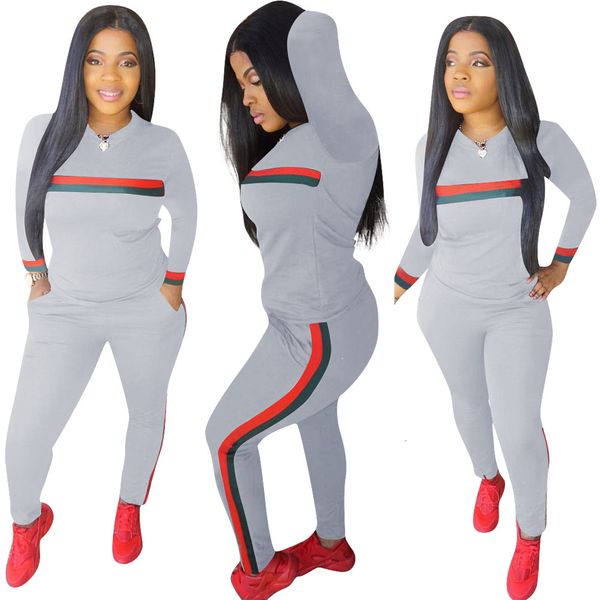 2021 new striped print patchwork sports tshirts & sweatpants pencil pants joggers women two piece outfits winter casual tracksuits y8hf, Gray
2021 new striped print patchwork sports tshirts & sweatpants pencil pants joggers women two piece outfits winter casual tracksuits y8hf, Gray
