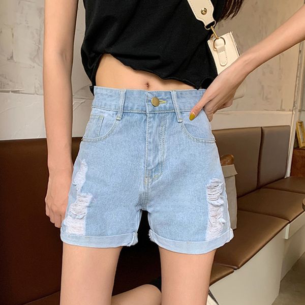2021 new spring summer women blue hole denim streetwear female wide leg high waist jeans shorts xgic, White;black
2021 new spring summer women blue hole denim streetwear female wide leg high waist jeans shorts xgic, White;black