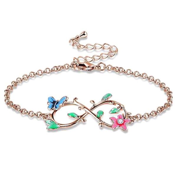 creative butterfly flowers bracelet zircon crystal pendant bracelet for women fashion chain jewelry accessories, Golden;silver
creative butterfly flowers bracelet zircon crystal pendant bracelet for women fashion chain jewelry accessories, Golden;silver