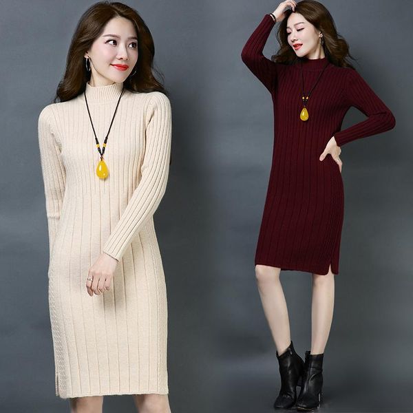 casual dresses women thicken sweaters dress 2021 knitting autumn winter long sleeve warm cashmere knitted, Black;gray
casual dresses women thicken sweaters dress 2021 knitting autumn winter long sleeve warm cashmere knitted, Black;gray