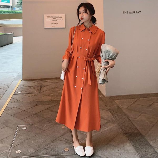 casual dresses fashion tide spring clothes for women pattern korea temperament double-breasted chiffon dress with belt vent hemline yg951, Black;gray
casual dresses fashion tide spring clothes for women pattern korea temperament double-breasted chiffon dress with belt vent hemline yg951, Black;gray
