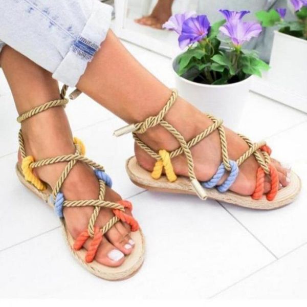 sandals women 2021 fashion summer shoes woman flat rope lace up gladiator non-slip beach chaussures femme, Black
sandals women 2021 fashion summer shoes woman flat rope lace up gladiator non-slip beach chaussures femme, Black