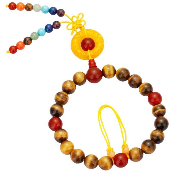 link, chain luck amulet bodhi prayer beads bracelet natural crystal stone pendant hanging ornament removable lanyard men women jewelry, Black
link, chain luck amulet bodhi prayer beads bracelet natural crystal stone pendant hanging ornament removable lanyard men women jewelry, Black
