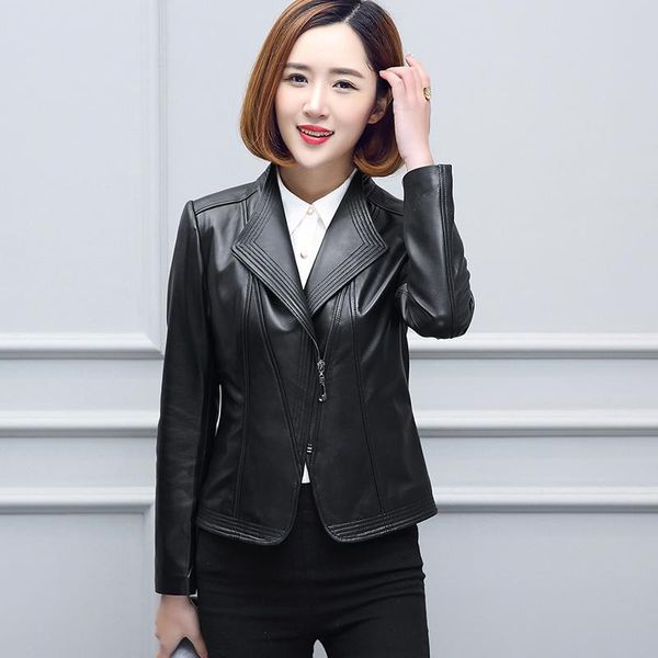 women's leather & faux 2021 real sheepskin jacket women autumn genuine coat femme short slim light jackets korean chaqueta mujer sqq590, Black
women's leather & faux 2021 real sheepskin jacket women autumn genuine coat femme short slim light jackets korean chaqueta mujer sqq590, Black