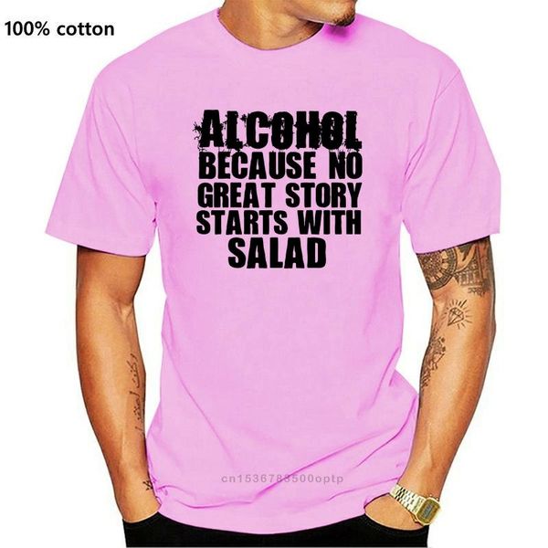 men's t-shirts vintage tee shirts alcohol because no great story starts with salad funny slogan customize printed short sleeve tees, White;black
men's t-shirts vintage tee shirts alcohol because no great story starts with salad funny slogan customize printed short sleeve tees, White;black