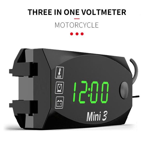 dc 6v-30v 3 in 1 digital clock voltage voltmeter ip67 electronic clock moniter gauge for car boat marine motorcycle
dc 6v-30v 3 in 1 digital clock voltage voltmeter ip67 electronic clock moniter gauge for car boat marine motorcycle