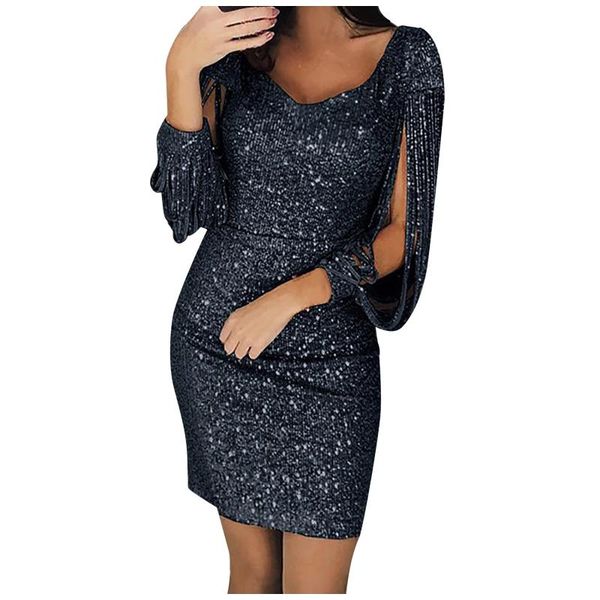 casual dresses winter women bodycon dress sequin solid long sleeve v neck elegant midi for clothing vestidos de verano 2021, Black;gray
casual dresses winter women bodycon dress sequin solid long sleeve v neck elegant midi for clothing vestidos de verano 2021, Black;gray