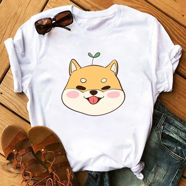 summer new women t-shirt kawaii cartoon shiba inu doge print shirts korean streetwear women chic casual tees, White
summer new women t-shirt kawaii cartoon shiba inu doge print shirts korean streetwear women chic casual tees, White
