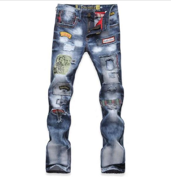biker skinny print jeans men patch hole jeans homme male denim pants masculino motorcycle fashion designer spring autumn, Blue
biker skinny print jeans men patch hole jeans homme male denim pants masculino motorcycle fashion designer spring autumn, Blue