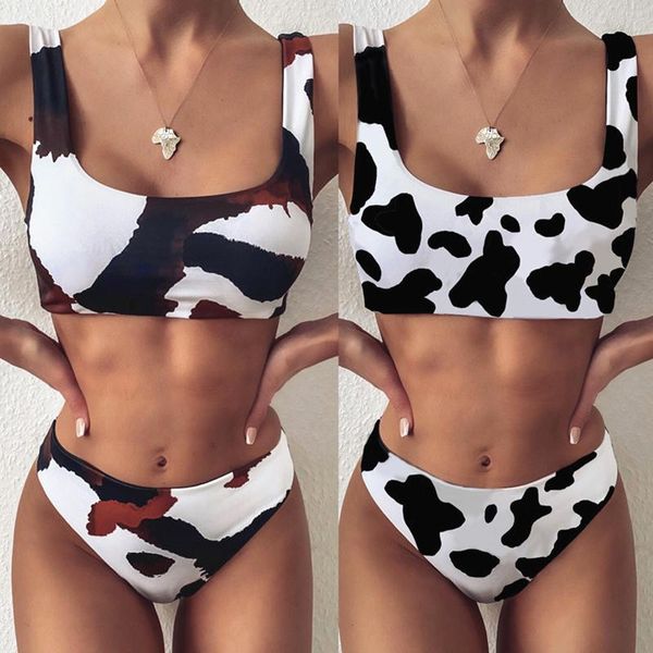 one-piece suits vintage cow milk print swimsuit female bandeau bikinis 2021 mujer swimwear women summer bathers bathing suit 2 pieces
one-piece suits vintage cow milk print swimsuit female bandeau bikinis 2021 mujer swimwear women summer bathers bathing suit 2 pieces