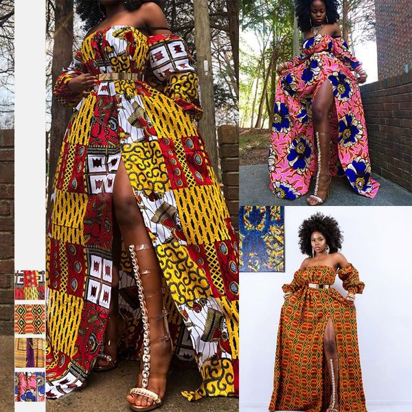 casual dresses 2021 summer african for women print dashiki bazin ladies clothes off shoulder robe tunic split maxi africaine dress, Black;gray
casual dresses 2021 summer african for women print dashiki bazin ladies clothes off shoulder robe tunic split maxi africaine dress, Black;gray