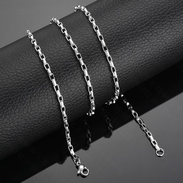 chains simple long box chain stainless steel paperclip necklace fashion jewelry custom hiphop rectangle link accessories, Silver
chains simple long box chain stainless steel paperclip necklace fashion jewelry custom hiphop rectangle link accessories, Silver